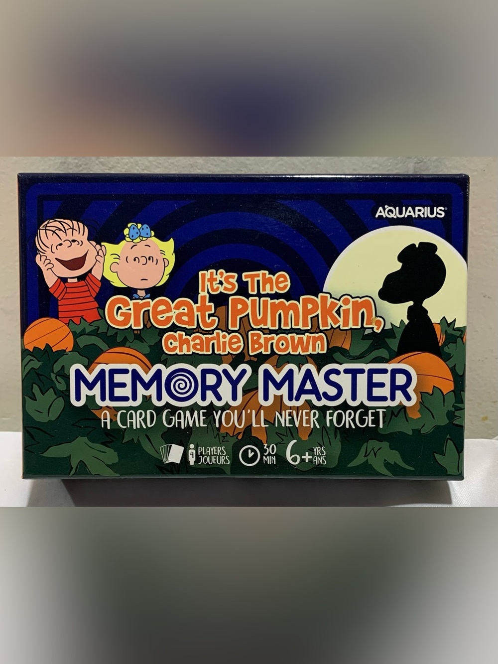 Peanuts It’s The Great Pumpkin Charlie Brown Memory Master Halloween Card Game